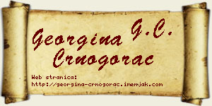 Georgina Crnogorac vizit kartica